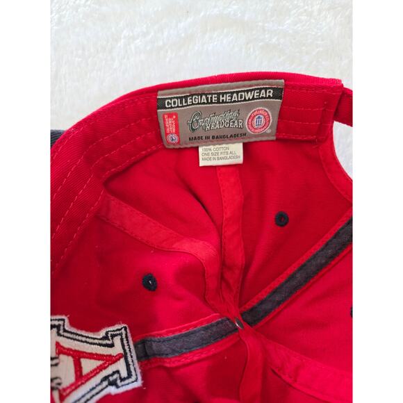 Arizona Wildcats Hat Cap Collegiate Headwear Adjustable One Size Red Cotton - Picture 4 of 5